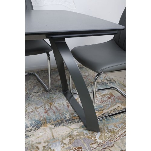 Стол обеденный Nicolas LONDON керамика мокрый асфальт MD000166