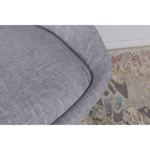 Стілець поворотний Nicolas TOLEDO рогожка світло-сірий MD000209