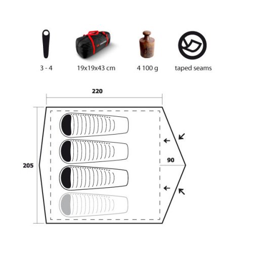 Палатка Trimm HUDSON Dark Olive