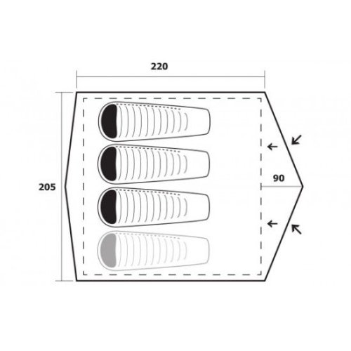 Палатка Trimm LARGO-D Lime Green