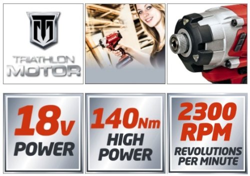 Аккумуляторная ударная отвертка Einhell TE-CI 18 Li Kit 3,0