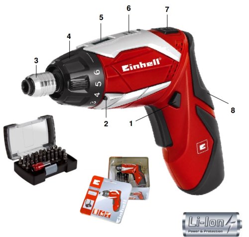 Шуруповерт Einhell TE-SD 3,6 Li Kit