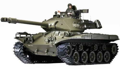 Танк р/у 1:16 Heng Long Bulldog M41A3 с пневмопушкой и дымом (HL3839-1)