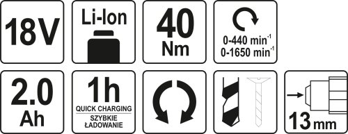 Дрель шуруповерт YATO YT-82782