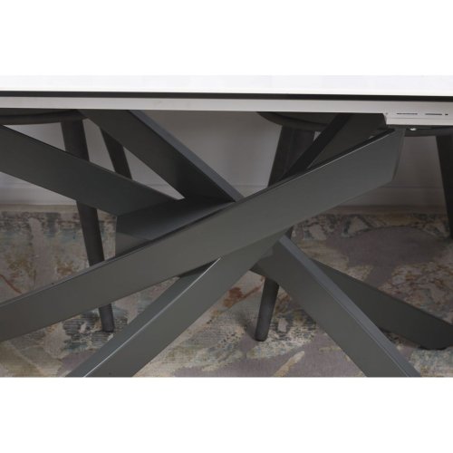 Стіл обідній Nicolas LINCOLN кераміка білий глянець MD000234