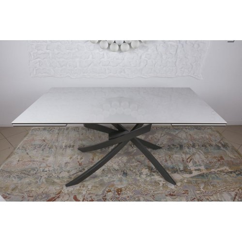 Стіл обідній Nicolas LINCOLN кераміка білий глянець MD000234