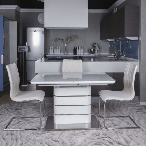 Стіл обідній Nicolas RICHMOND білий глянець MD000051