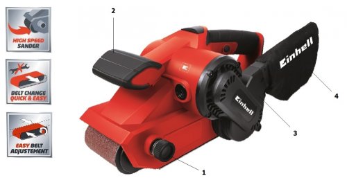 Ленточная шлифмашина Einhell TC-BS 8038 (4466260)
