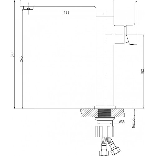 Змішувач для кухні Q-tap Eco CRM 007