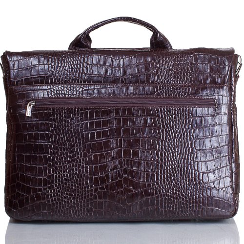 Портфель чоловічий шкіряний з відділенням для ноутбука DESISAN SHI1315-19-10KR