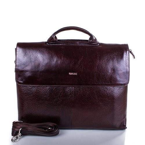 Кожаный мужской портфель с отделением для ноутбука DESISAN SHI1312-10FL