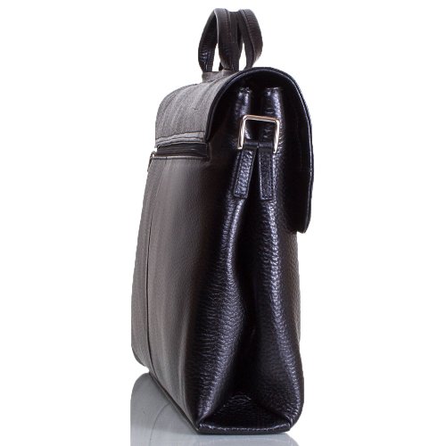 Портфель мужской кожаный с отделением для ноутбука DESISAN SHI1312-011-2FL
