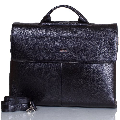 Портфель мужской кожаный с отделением для ноутбука DESISAN SHI1312-011-2FL