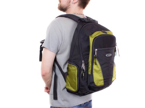 Мужской рюкзак с отделением для ноутбука ONEPOLAR W1077-green