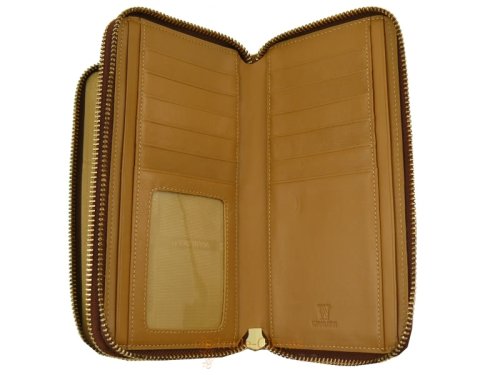 Кошелек-клатч женский кожаный WANLIMA W82022679998-light-coffee