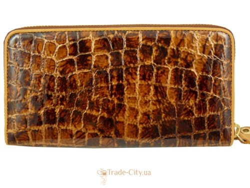 Кошелек-клатч женский кожаный WANLIMA W82022679998-light-coffee