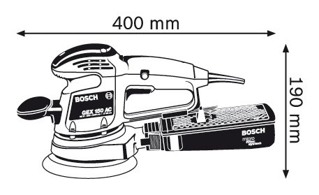 Эксцентриковая шлифмашина Bosch GEX 150 AC