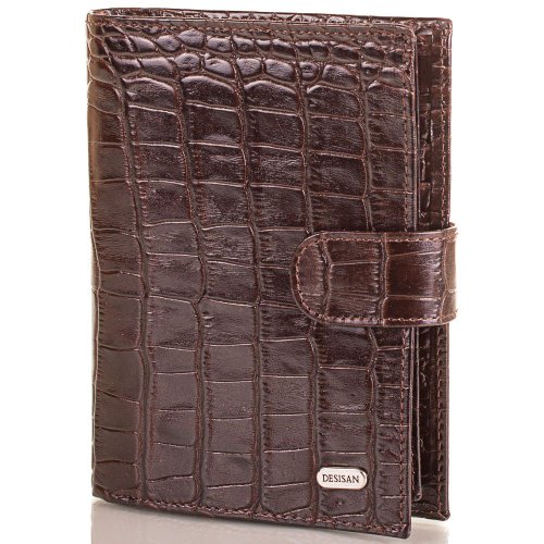 Мужской кожаный кошелек с органайзером для документов DESISAN SHI072
