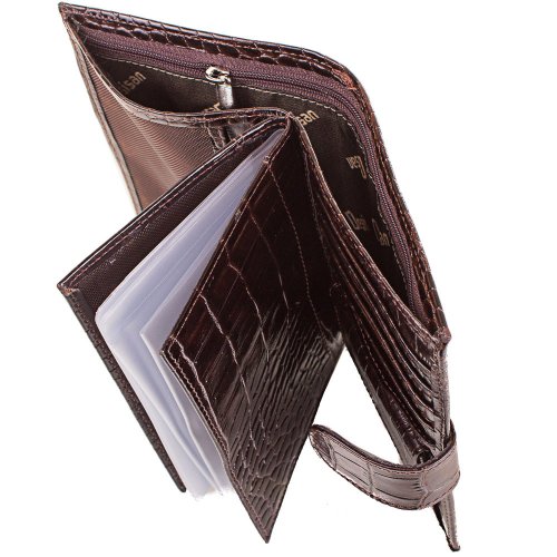 Мужской кожаный кошелек с органайзером для документов DESISAN SHI072