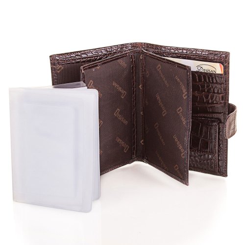 Мужской кожаный кошелек с органайзером для документов DESISAN SHI072