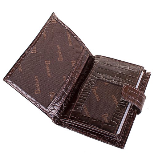 Мужской кожаный кошелек с органайзером для документов DESISAN SHI072