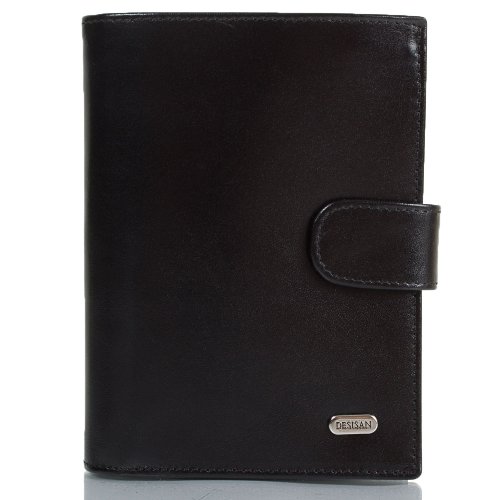 Мужской кожаный кошелек с органайзером для документов DESISAN SHI072-1GL