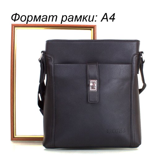 Сумка-планшет мужская из качественного кожезаменителя BONIS SHI1650-1