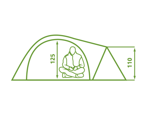 Палатка Mousson ATLANT 3 AL Orange