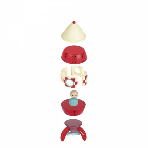 Конструктор магнітний Janod Ракета 32 см (J05212)