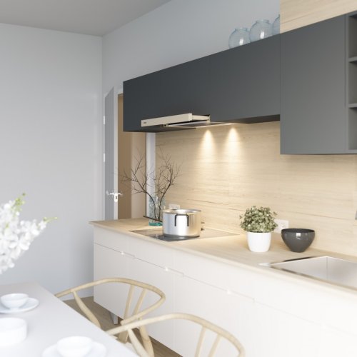 Витяжка вбудована телескопічна Eleyus Storm 1200 LED SMD 60 BG