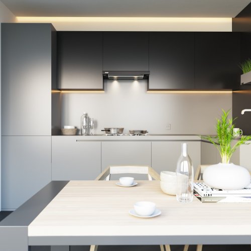 Вытяжка встраиваемая телескопическая Eleyus Storm G 960 LED SMD 60 BL