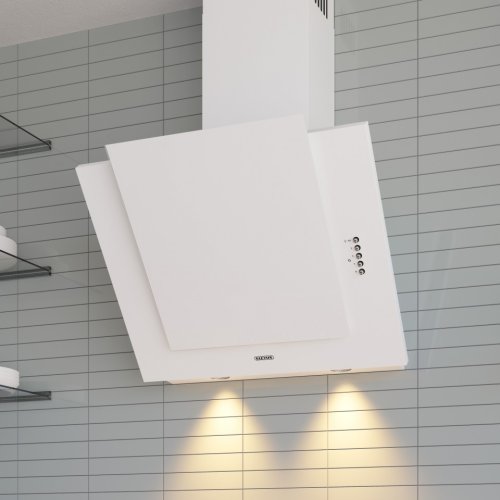 Вытяжка декоративная наклонная Eleyus Titan A 750 LED SMD 60 WH