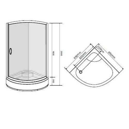 Душова кабіна Eger Csardas + піддон + душова система Bila Desne