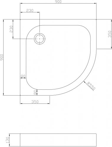 Поддон Eger Balaton 599-507/2-15