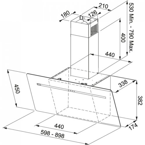 Вытяжка Franke Smart FPJ 605 V BK/BG (110.0441.411)