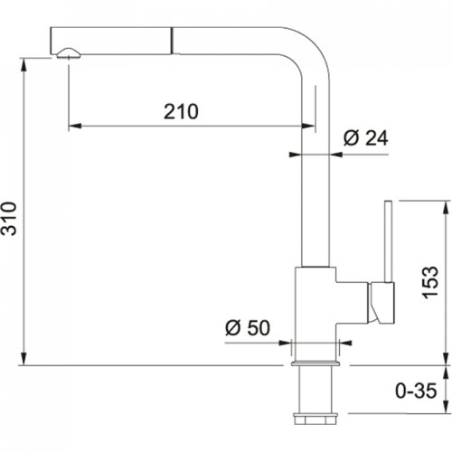 Смеситель для кухни Franke SIRIUS Хром/Оникс (115.0476.827)