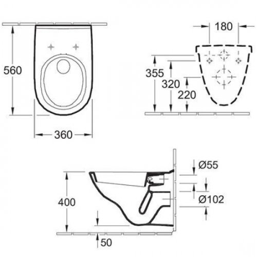 Унитаз Villeroy&Boch O.Novo 5660HR01
