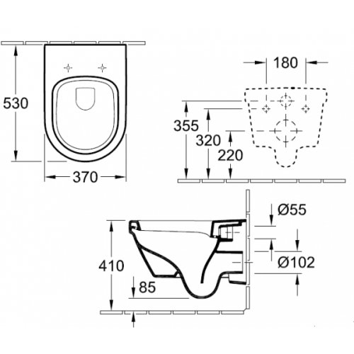 Унитаз Villeroy&Boch Omnia Architectura 5684H101