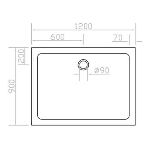 Поддон Eger SMC 599-1290S