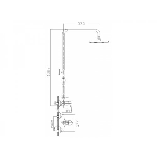 Душевая система Imprese Witow T-15080