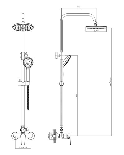 Душова система Imprese Bila Smeda T-15086