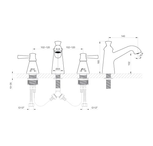 Смеситель Imprese Podzima Zrala ZMK02170802