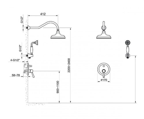 Душова система Imprese Podzima Zrala ZMK02170811