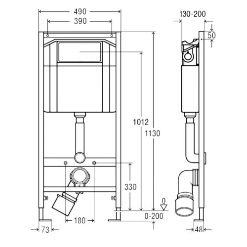 Инсталляция 3в1 Viega Standart 713386