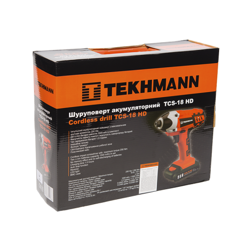 Шуруповерт Tekhmann TCS-18 HD