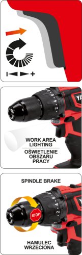 Шуруповерт ударный аккумуляторный YATO YT-82786