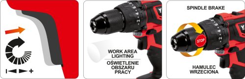 Шуруповерт ударный аккумуляторный YATO YT-82788