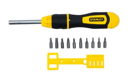 Отвертка с храповым механизмом и сменными битами Stanley Multibit 0-68-010
