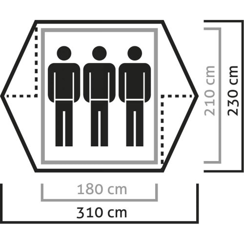 Палатка Salewa DENALI III 5628 5311 Зеленый