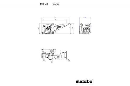 Штроборез Metabo MFE 40 (604040510)